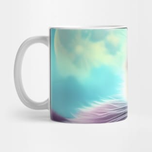 Celestial Silver Cat Mug